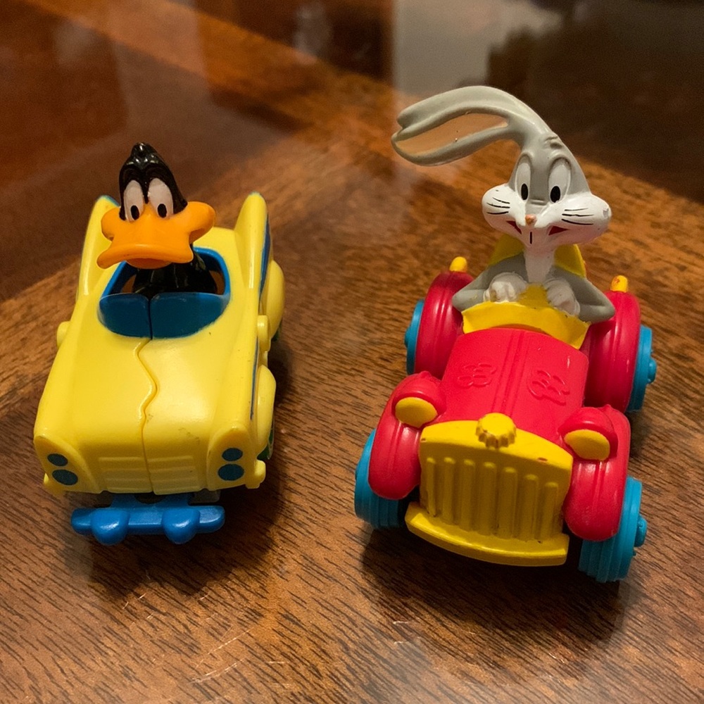1992 Warner Bros Quack up Car Bugs Bunny Daffy vintage Toy Cars Looney Tunes WB